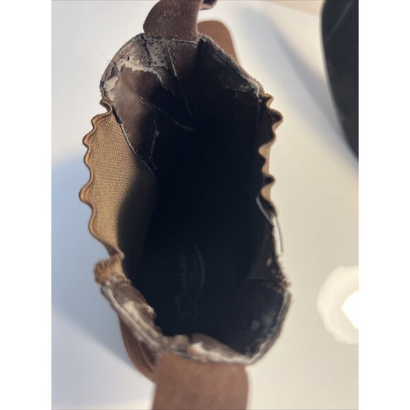 Size 8 Western Ankle Boots Mens Brown Soft Leather Banana Blues Cowboy EUC - Picture 11 of 11